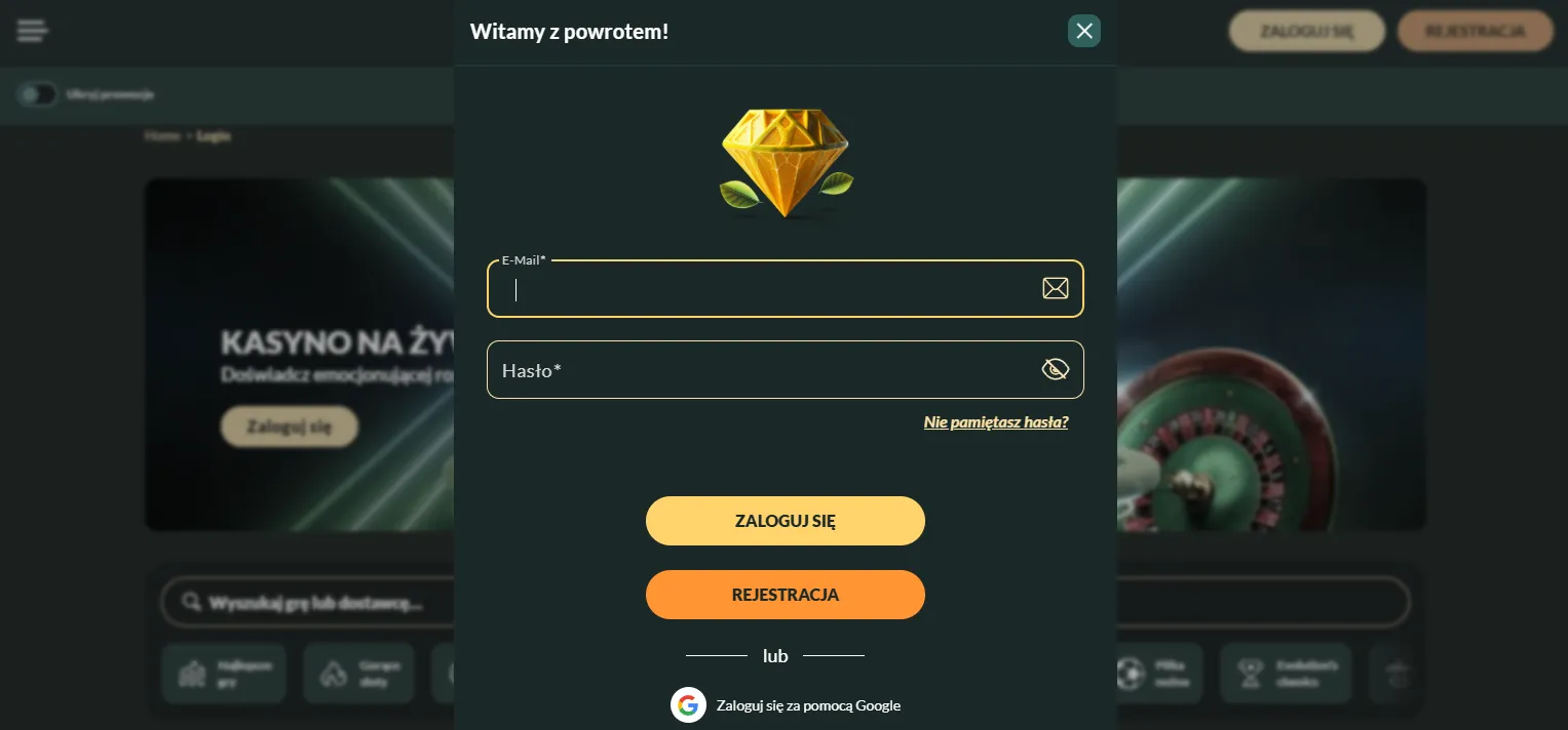 Lemon Casino zaloguj: wejście na konto krok po kroku